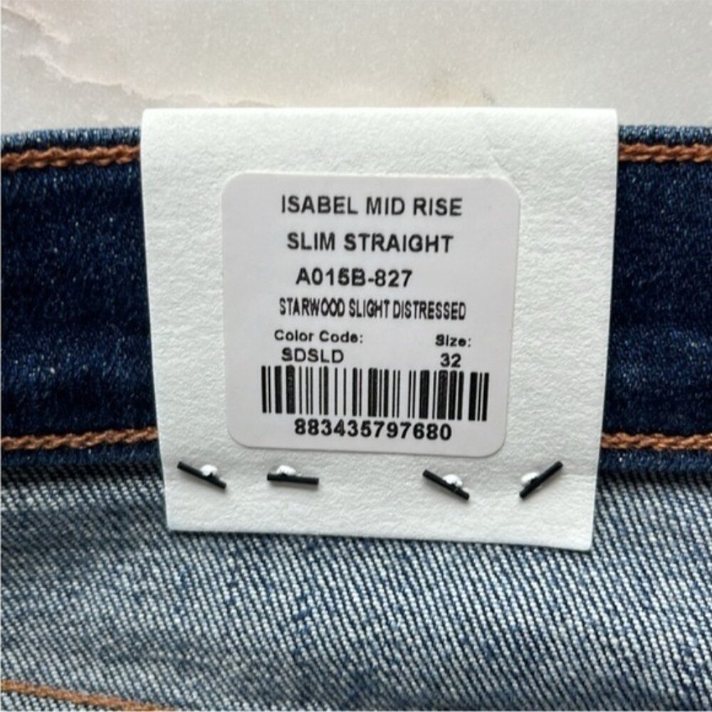 Agolde Isabel Slim Boyfriend Ankle In Starwood Distressed Size 30 View 5
